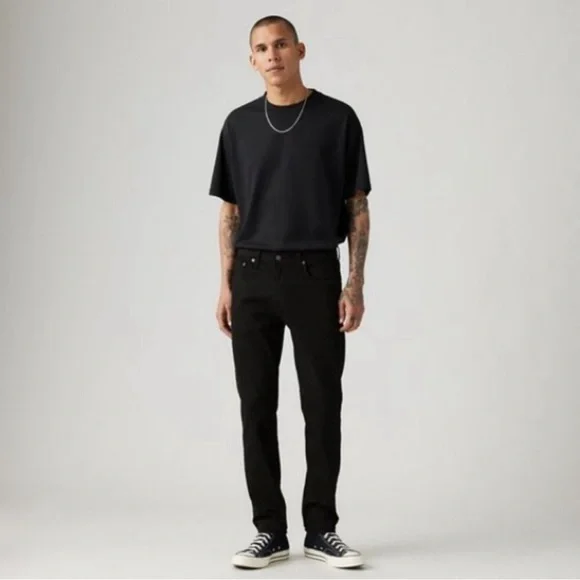 LEVI'S DENIM 512 BLACK - Picture 5 of 12